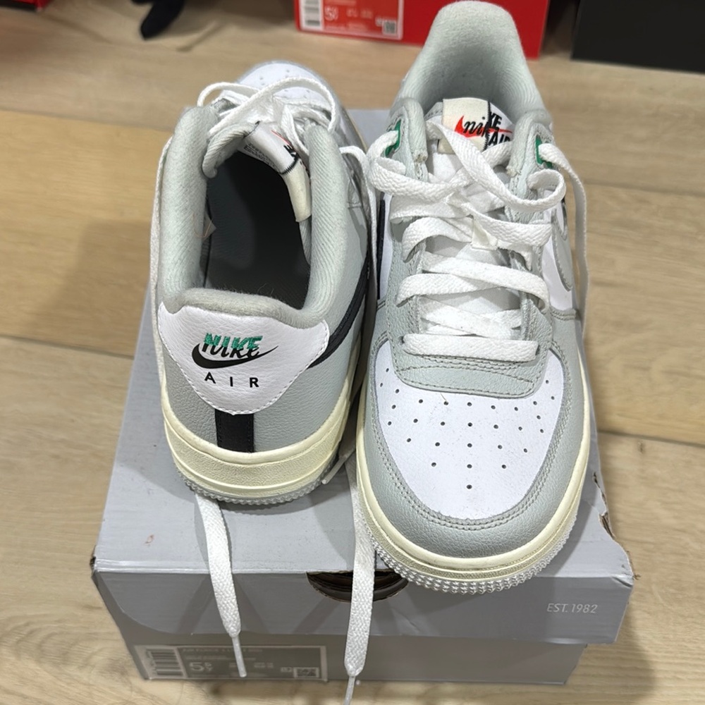 Nike Air White and Gray Sneakers